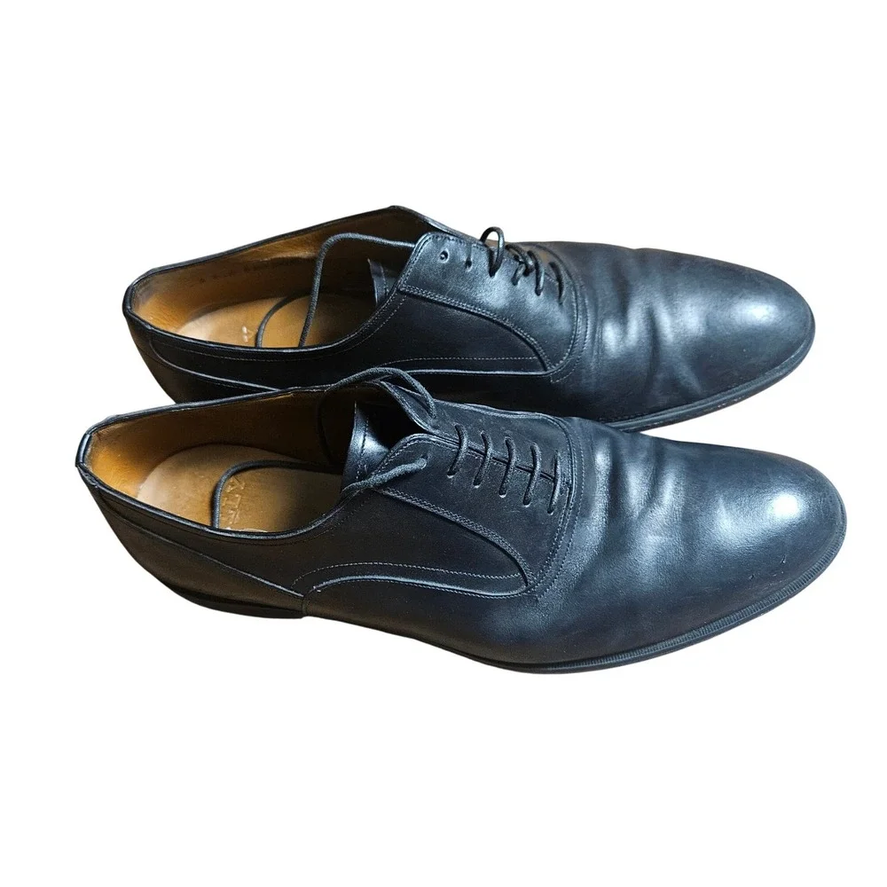 Bally Bromiel Leather Oxford Dress Shoes 10D Capsule Wardrobe Quiet Luxury